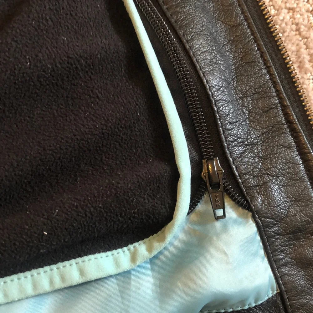 Harley Eagle embroidered size large leather riding jacket & chaps very good cond - Picture 11 of 13